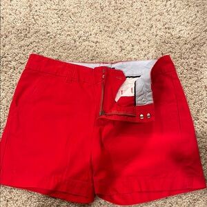 Tommy Hilfiger Red Bermudas Vibrant Cotton Blend